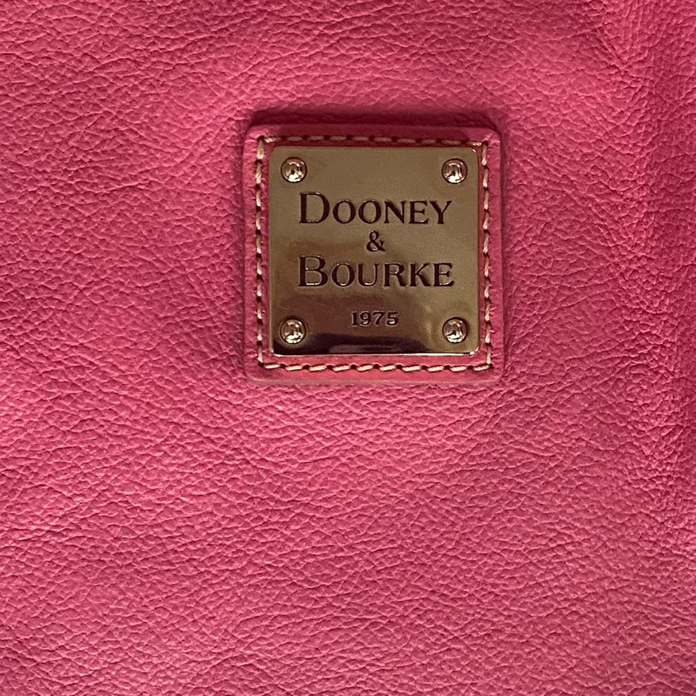 Dooney & Bourke Pink Leather Shoulder Bag - Picture 2 of 13